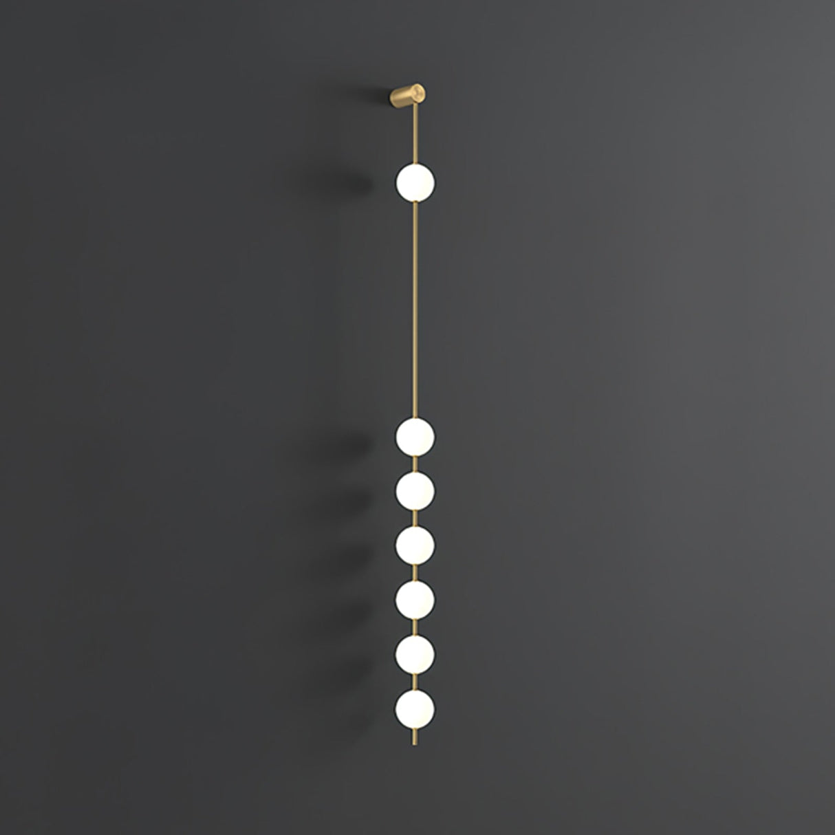 Modern Vertical Wall Lamp Gold Spheres LED Design - Product detail 8