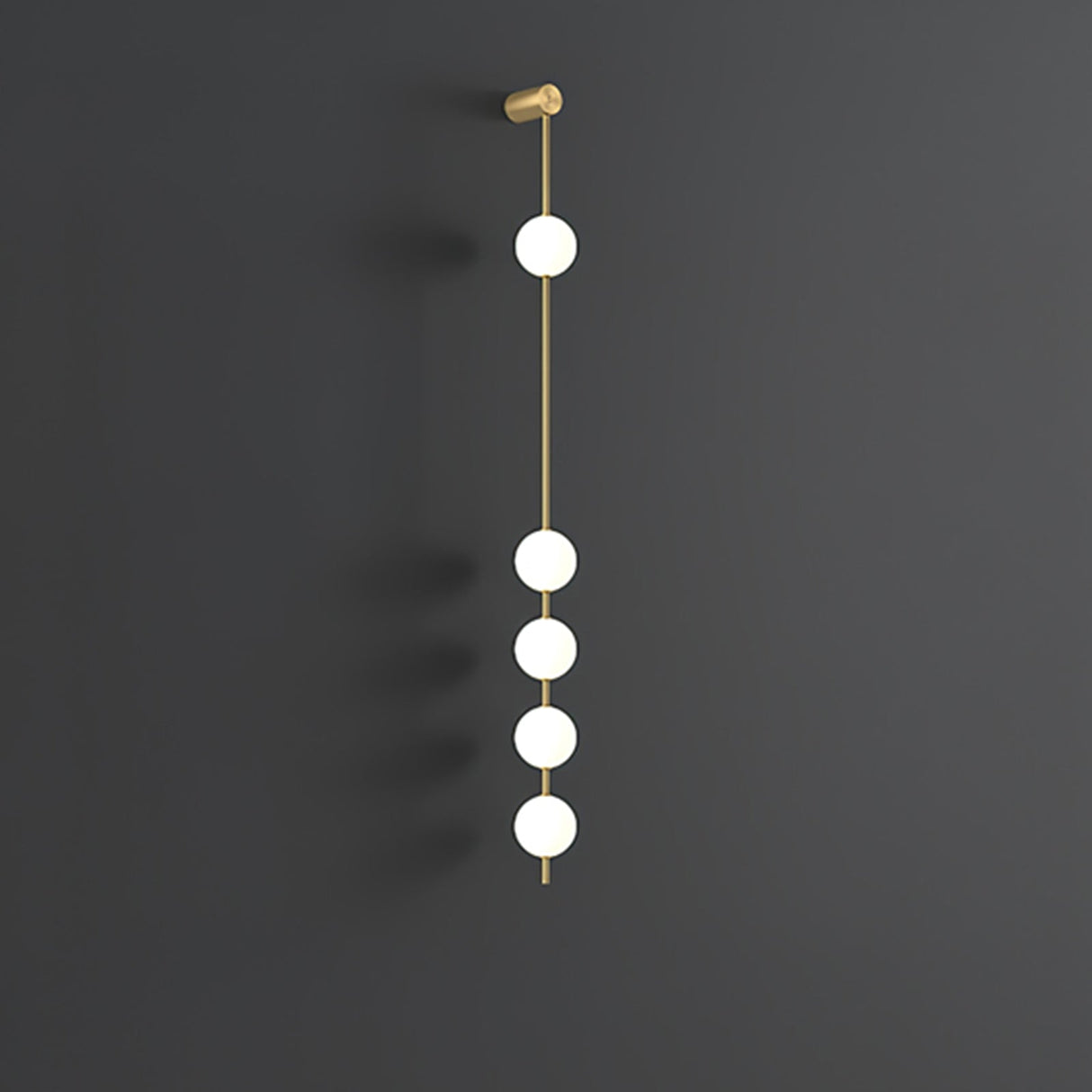 Modern Vertical Wall Lamp Gold Spheres LED Design - Product detail 12