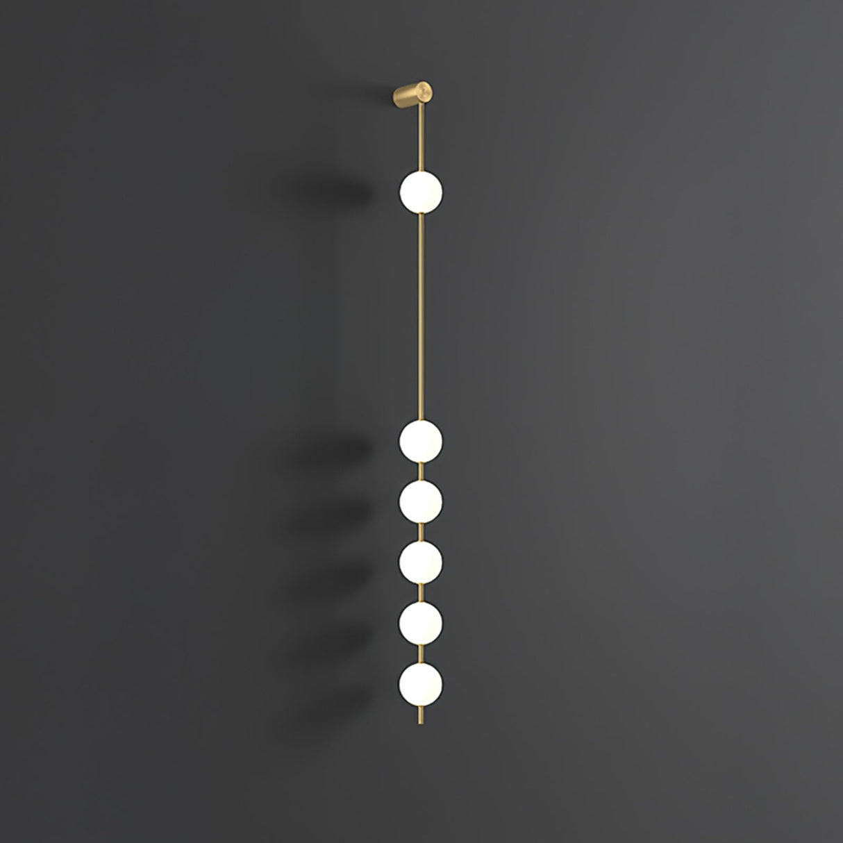 Modern Vertical Wall Lamp Gold Spheres LED Design - Product detail 9