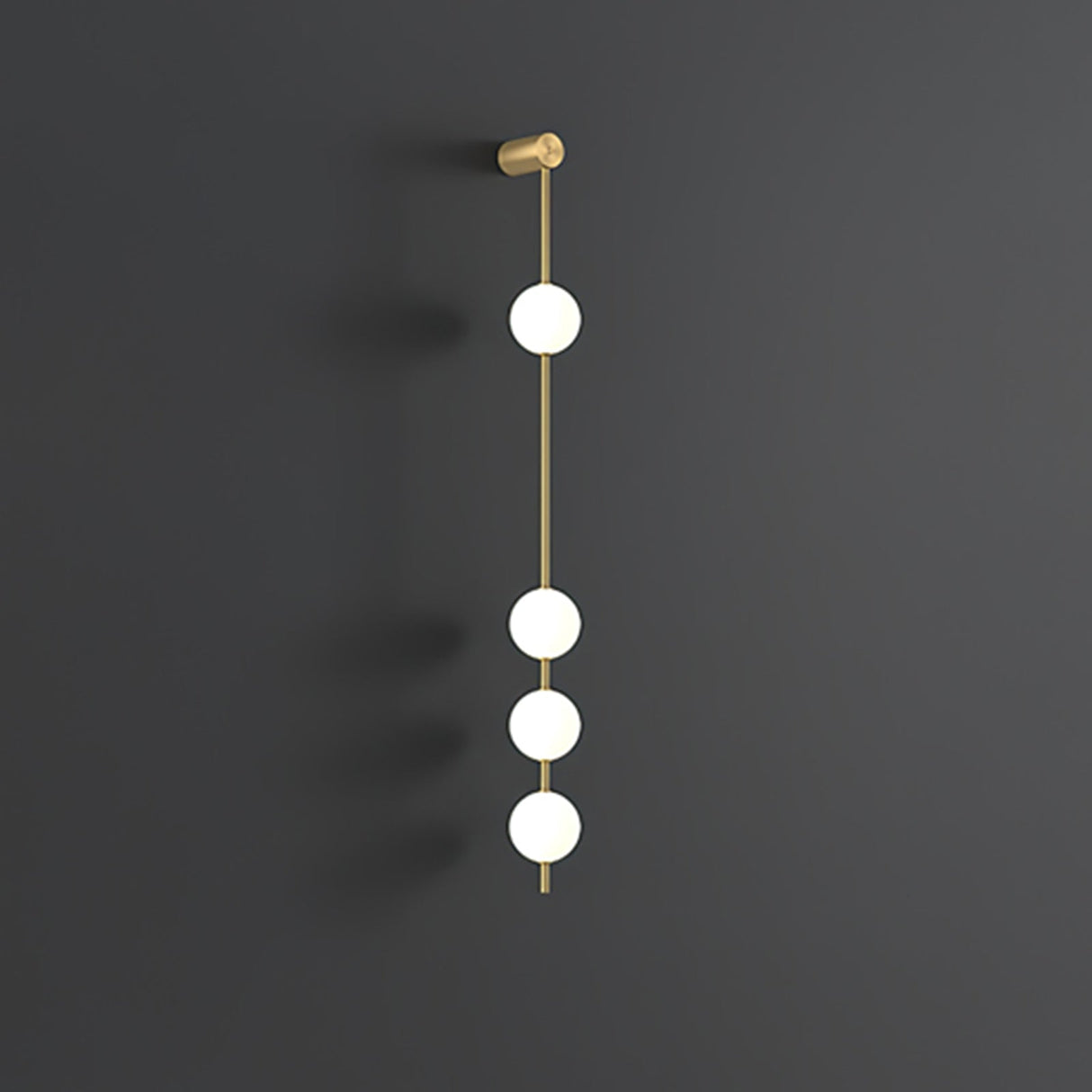 Modern Vertical Wall Lamp Gold Spheres LED Design - Product detail 11