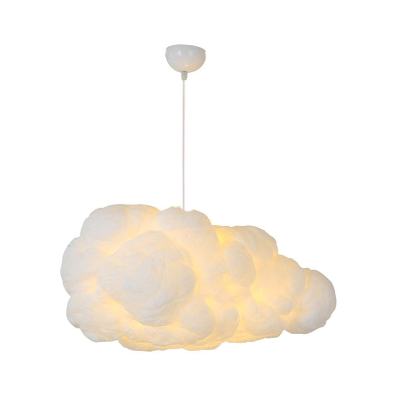 Cloud Pendant Light Soft Cotton Fiber Design - Detailed view