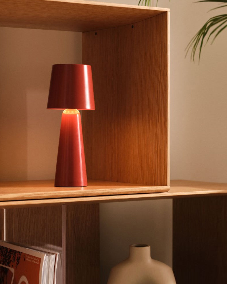 Modern Rechargeable Table Lamp Conical Metal Design - Product detail 7