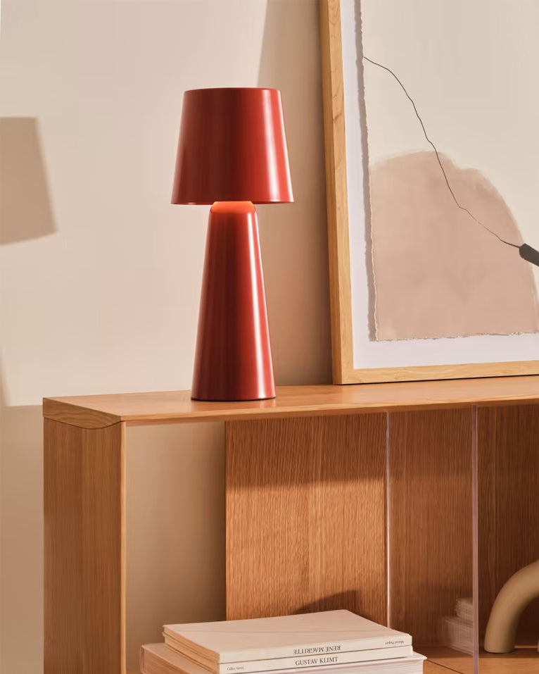 Modern Rechargeable Table Lamp Conical Metal Design - Product detail 4