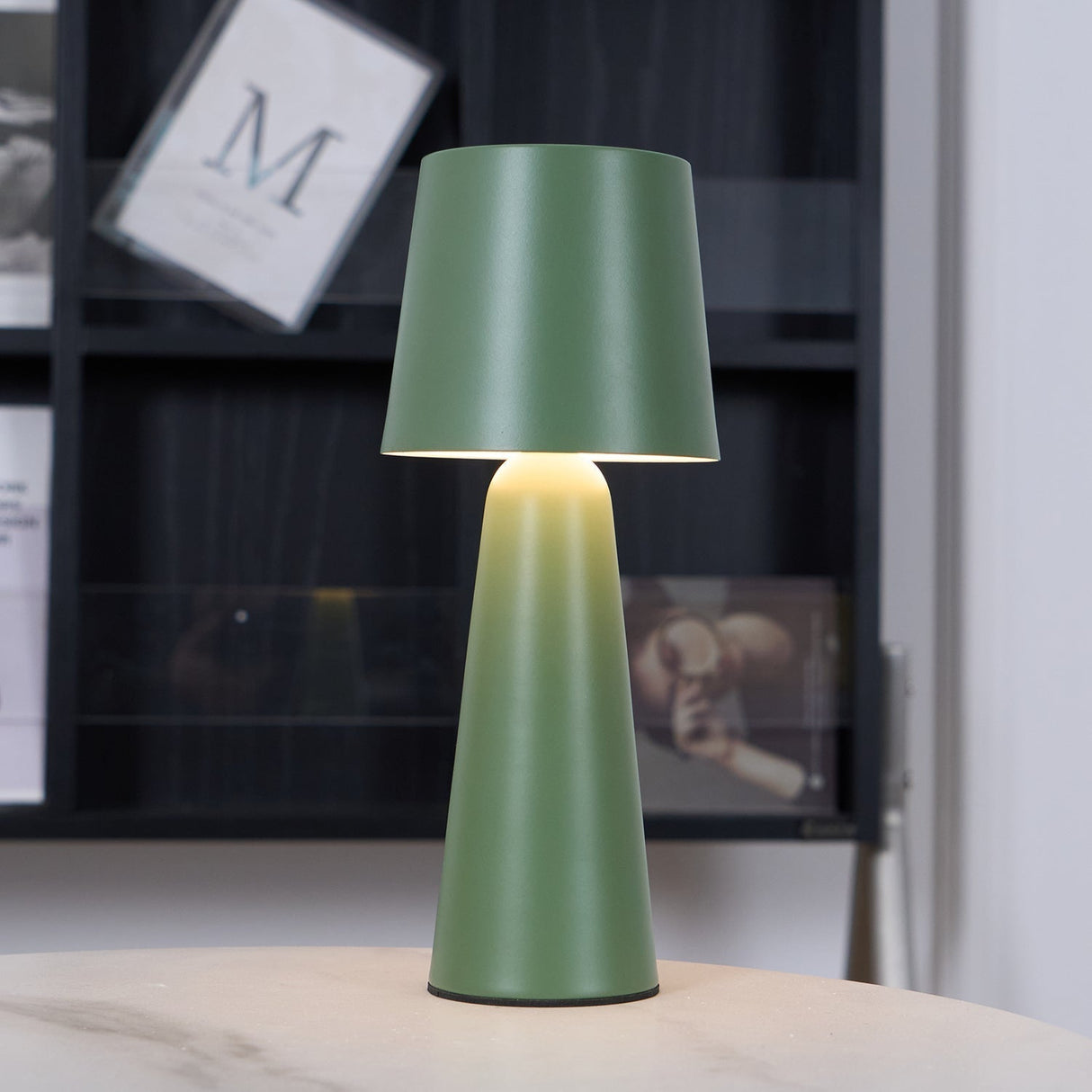 Modern Rechargeable Table Lamp Conical Metal Design - Product detail 20