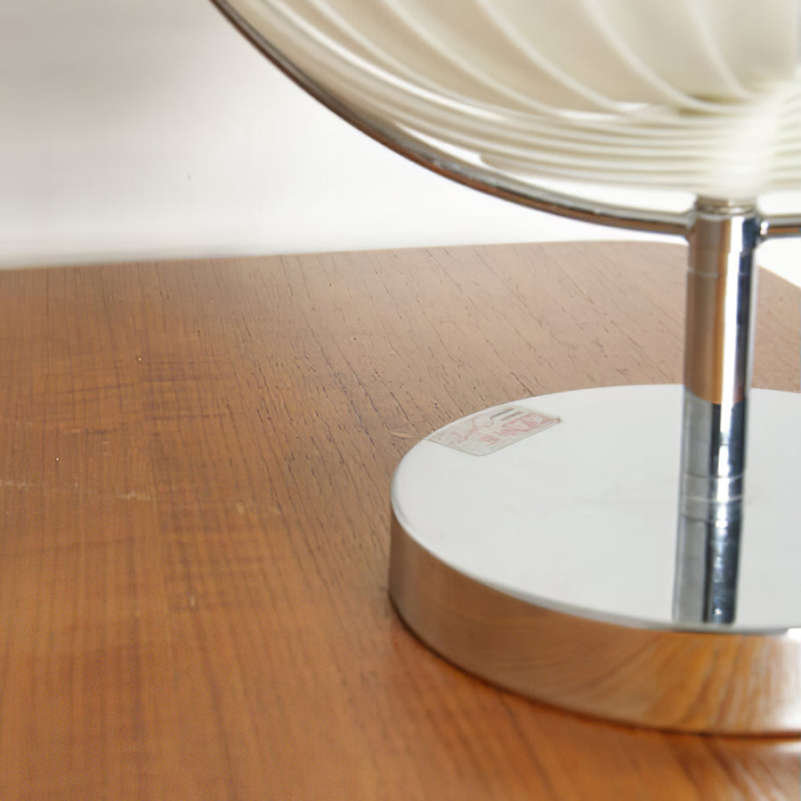 Modern Rotatable Table Lamp Chrome Base White Sphere Design - Product detail 11