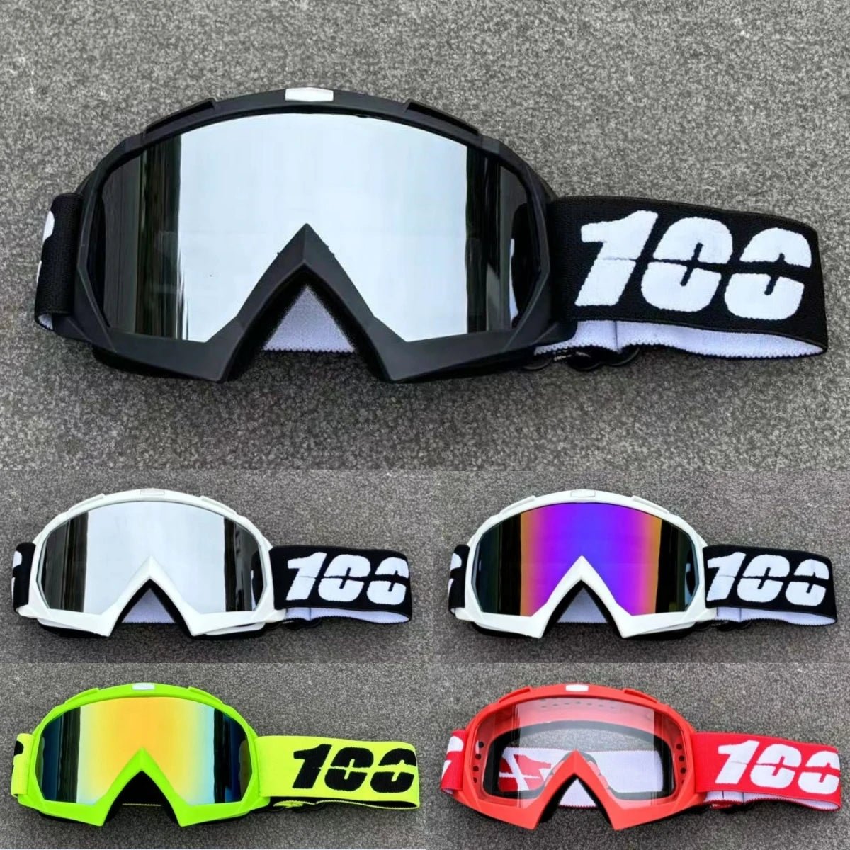 Motocross Goggles UV400 Protection Anti-Fog Lens - Detailed view