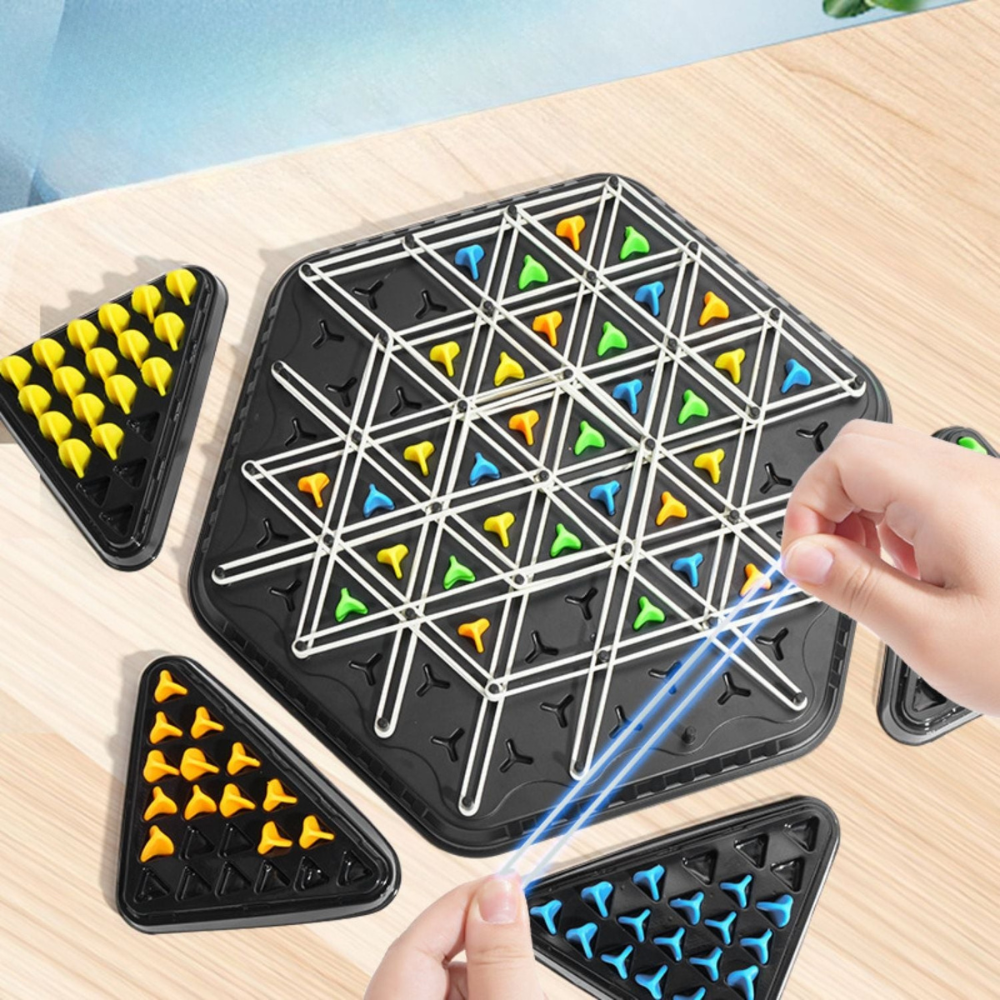 Strategy Board Game Triangular Puzzle Challenge for Kids - Product showcase