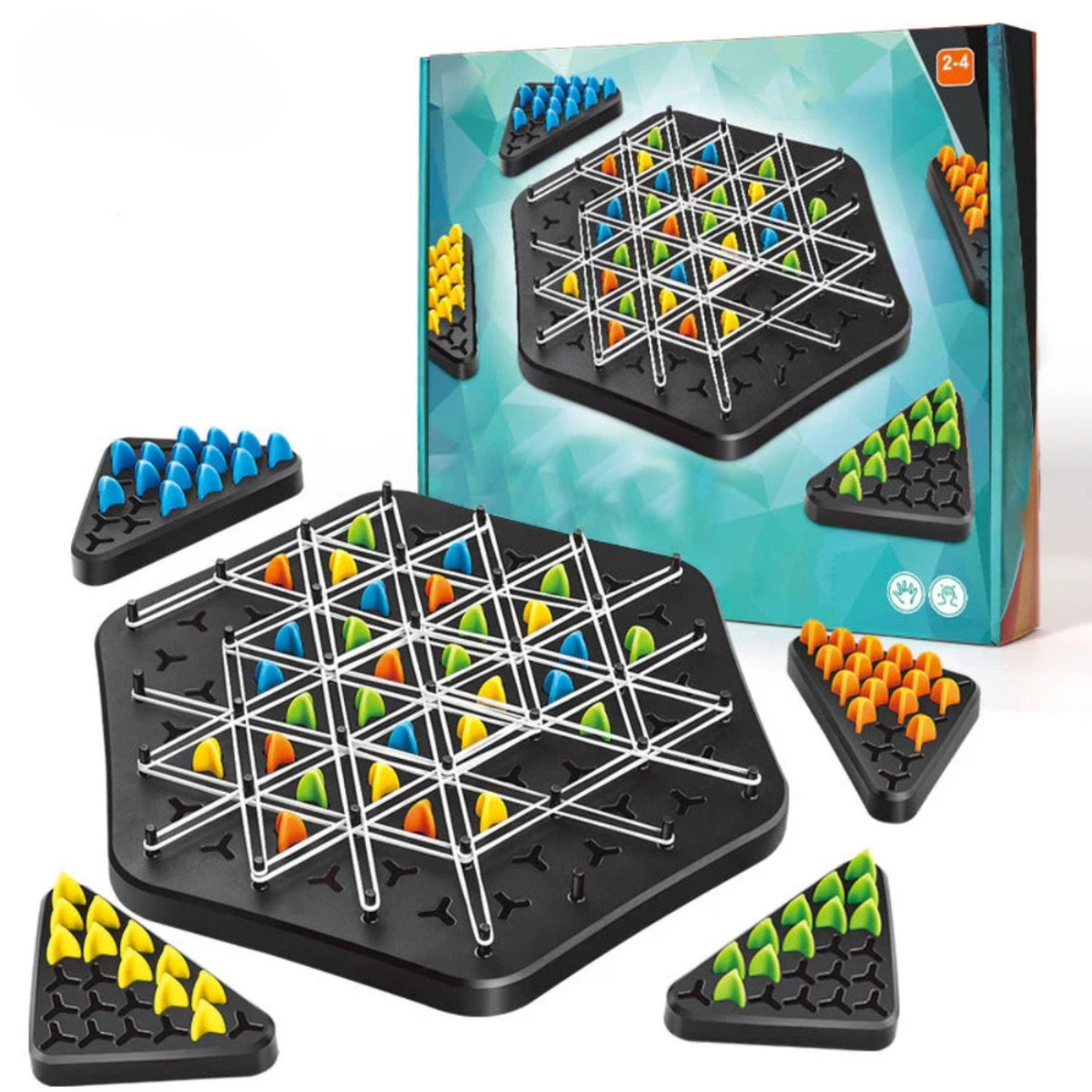 Strategy Board Game Triangular Puzzle Challenge for Kids - Detailed view
