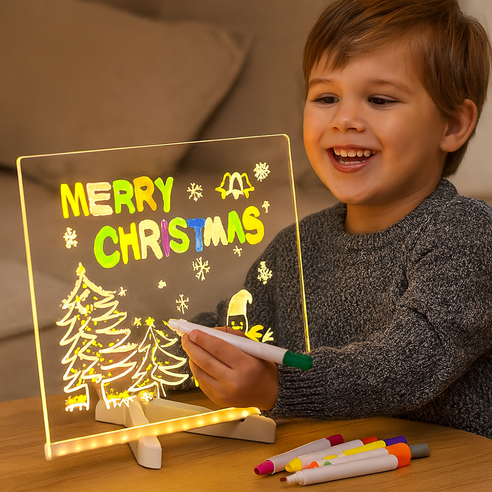 LED Drawing Board Kids Illuminated Creative Writing Tablet - Product showcase