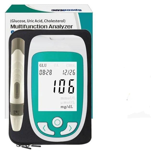 Blood Glucose Cholesterol Monitor Digital Home Testing Device - Product example