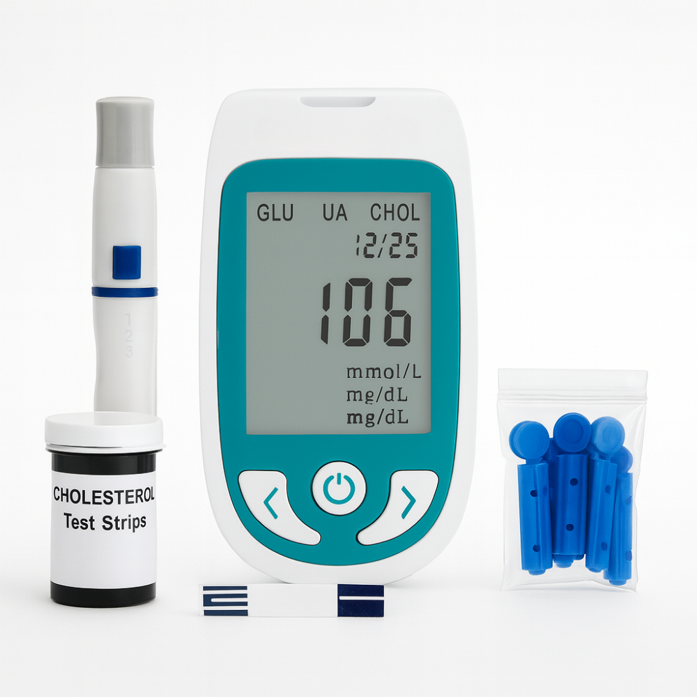 Blood Glucose Cholesterol Monitor Digital Home Testing Device - Product detail 8