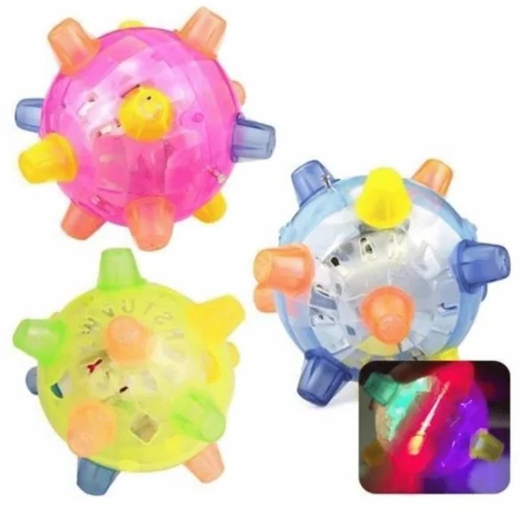 Interactive Dog Toy Ball LED Light-Up Bouncing Ball - Product example