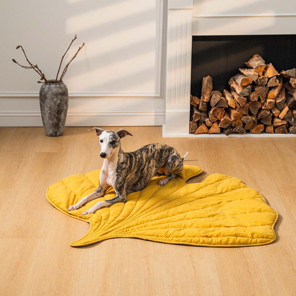 Leaf Shaped Pet Blanket Mat Quilted Cotton Polyester Blend - Product detail 4