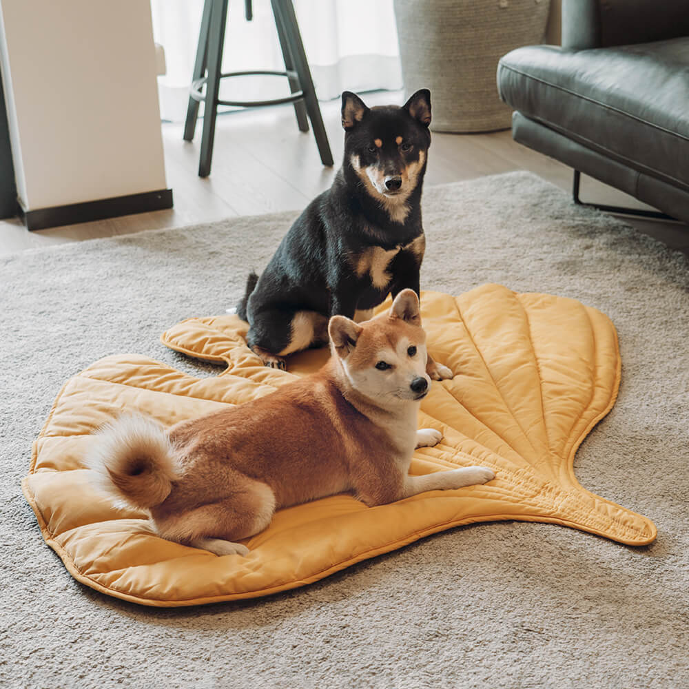 Leaf Shaped Pet Blanket Mat Quilted Cotton Polyester Blend - Product detail 5