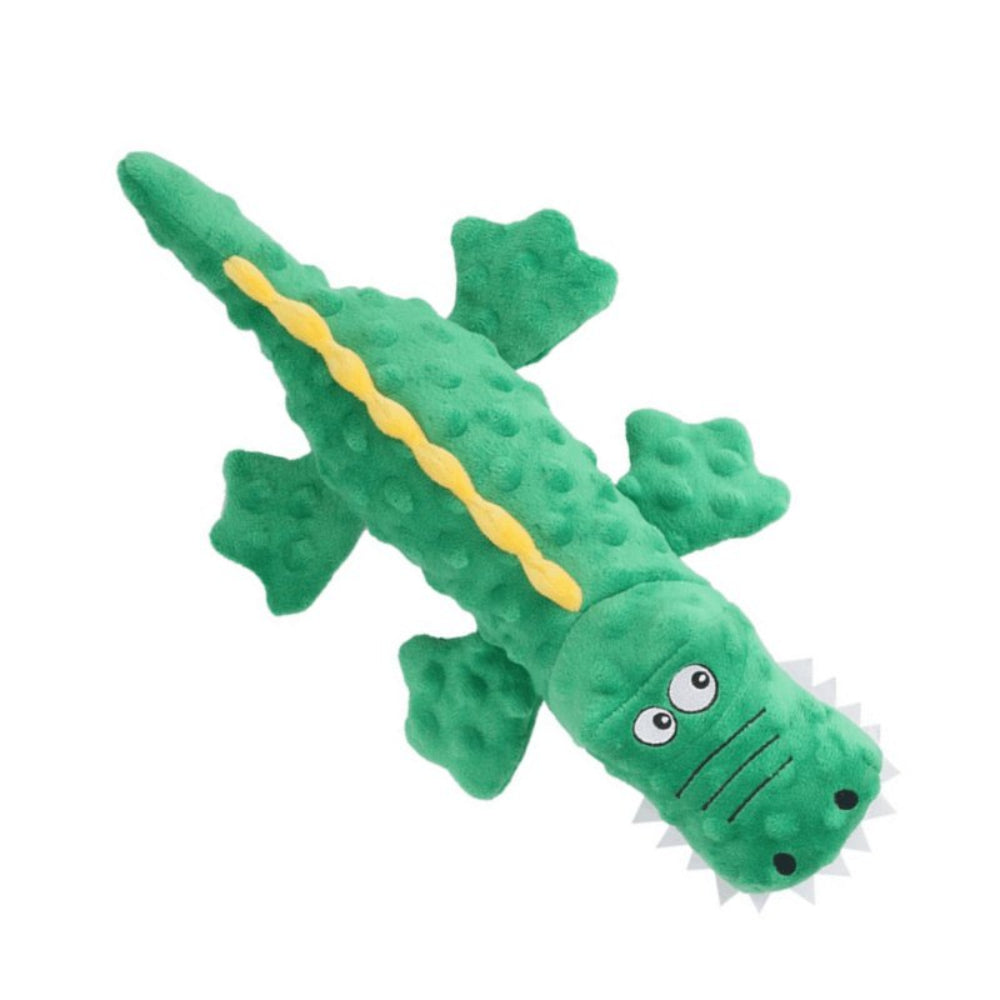 Plush Dog Toy Crinkle Crocodile with Squeaker - Product detail 17