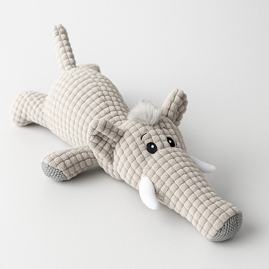 Plush Crocodile Dog Toy Textured Fabric with Built-In Squeaker - Product detail 7