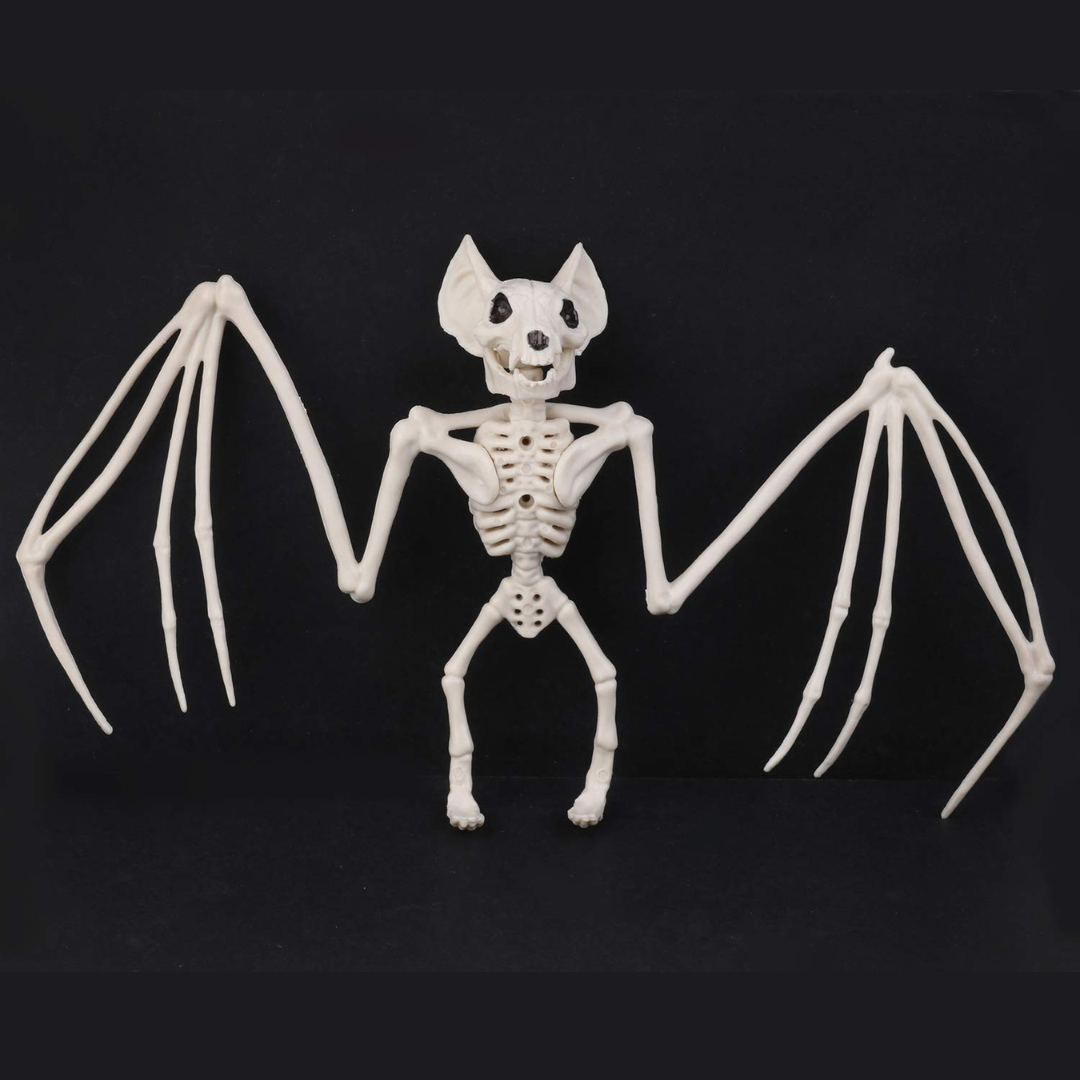 Gothic Skeleton Bat Halloween Wall Hanging Decoration - Product example