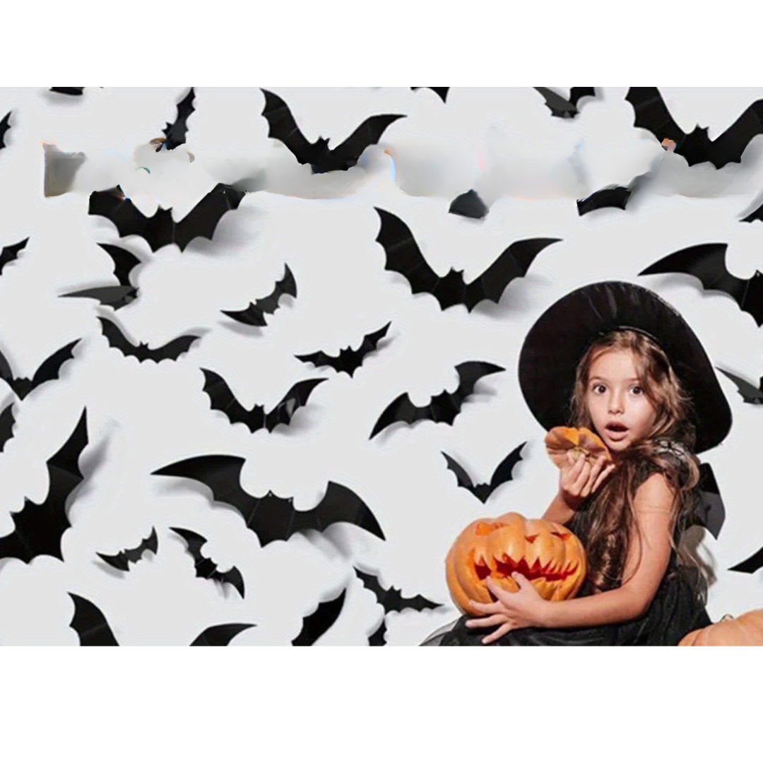 Halloween Wall Decals 3D Flying Bat Decorations - Product detail 5