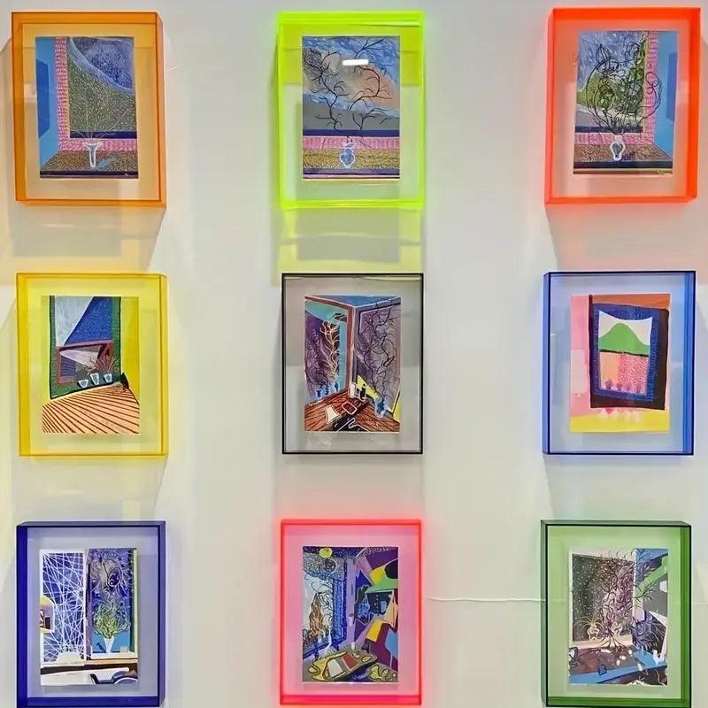 Modern Acrylic Photo Frame  Transparent Art Deco Design - Product example