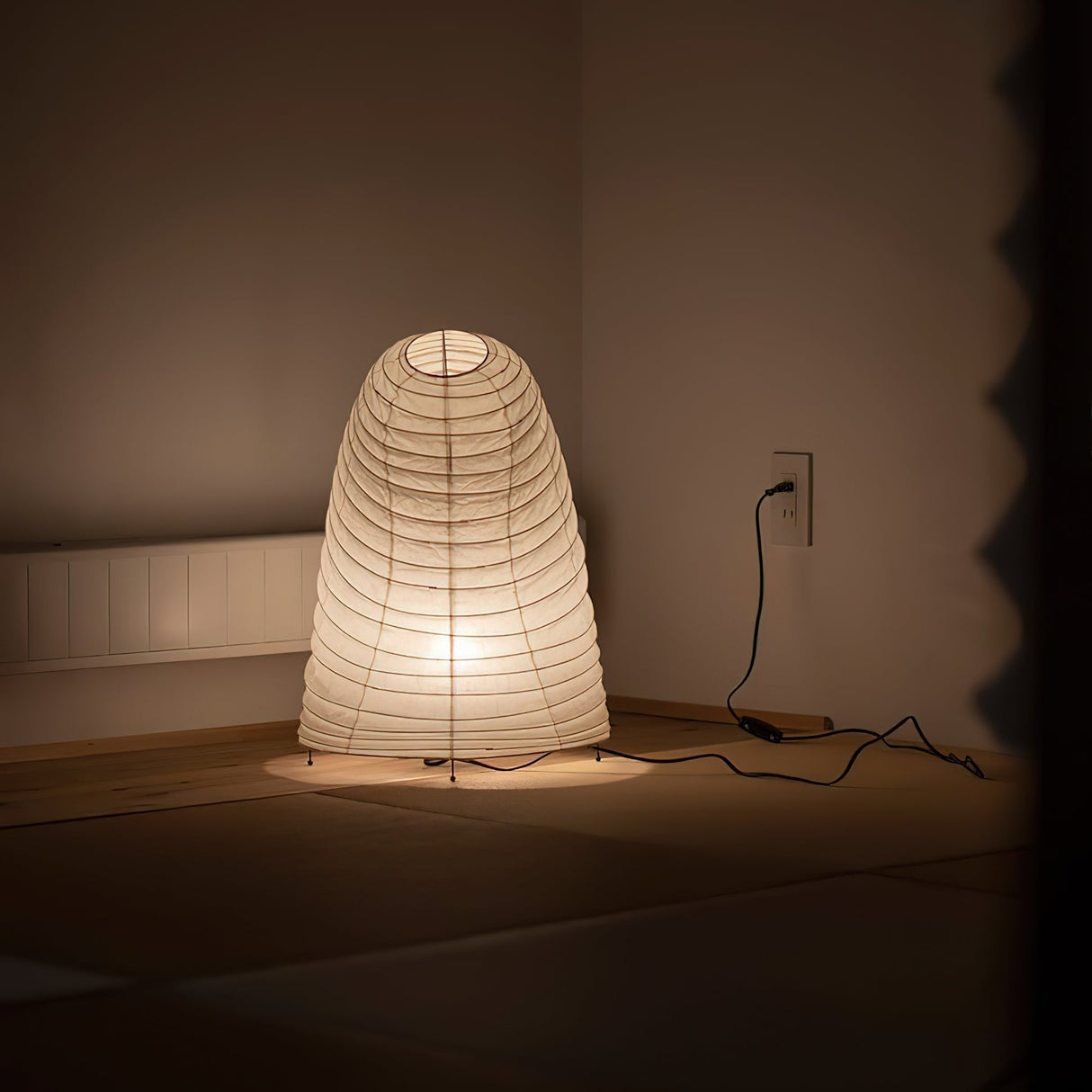 Japanese Paper Table Lamp Organic Sculptural Design - Product detail 11