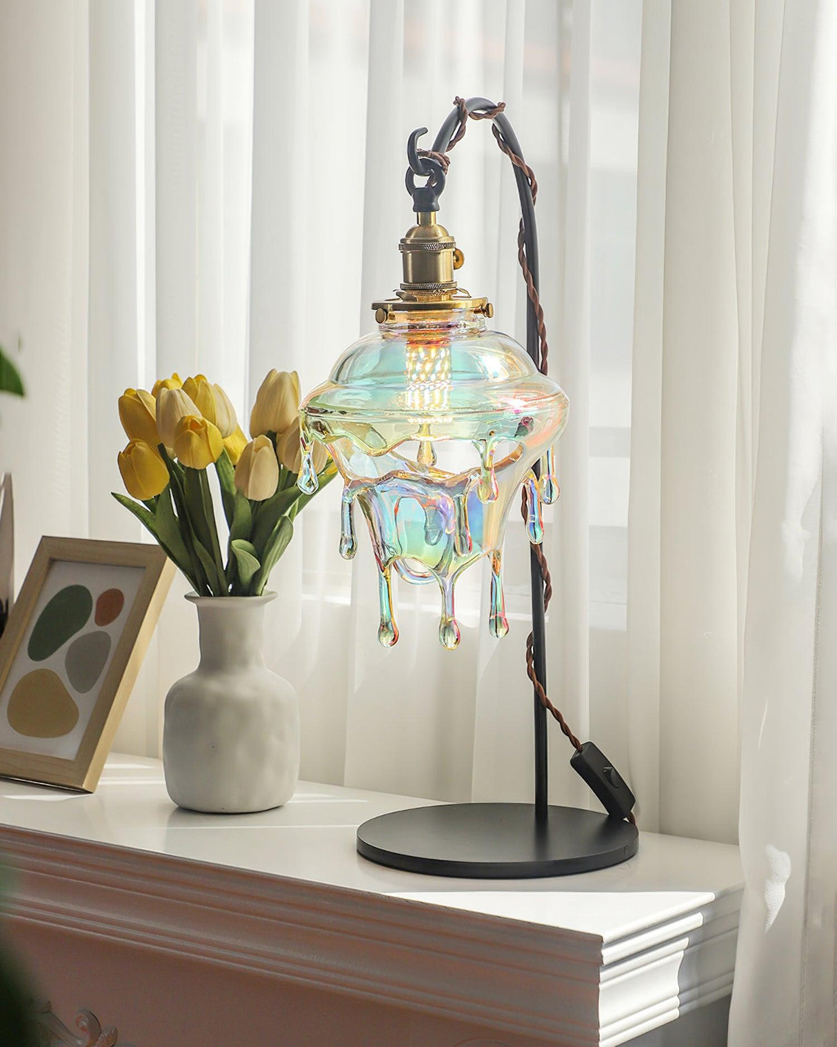 Organic Table Lamp Crystal Water Droplet Design - Product detail 9