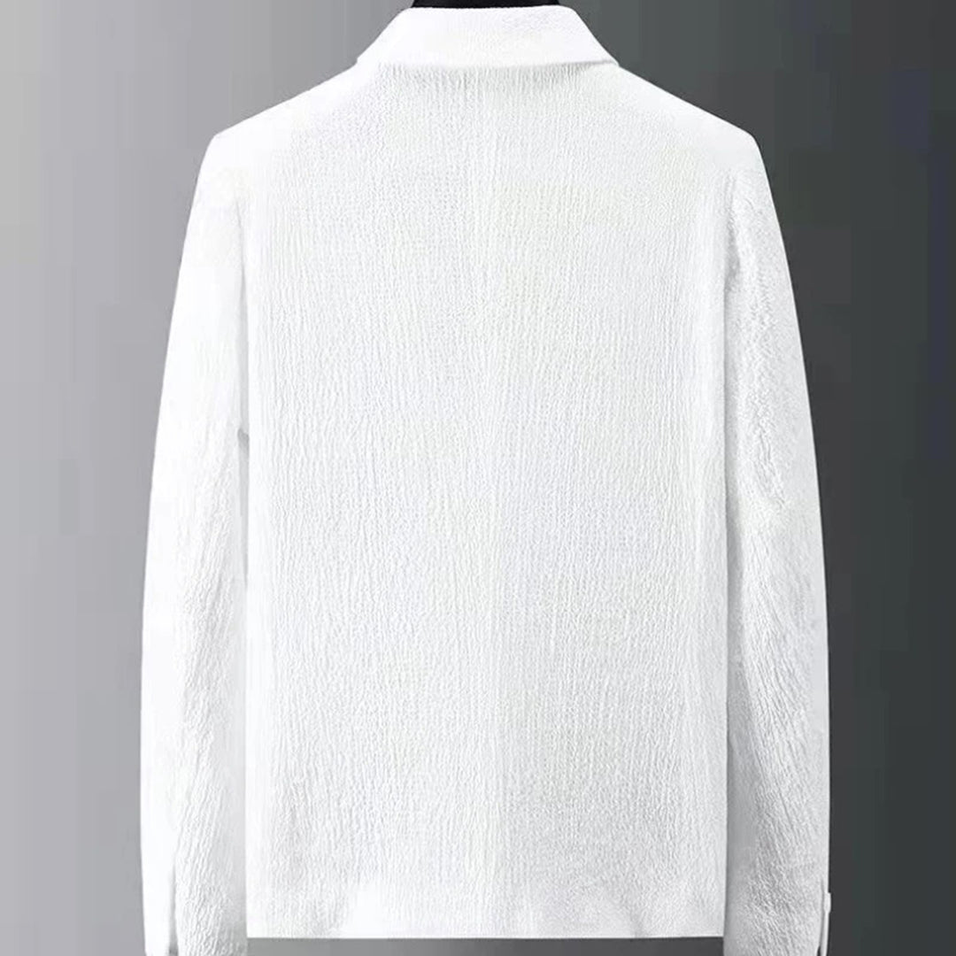 Modern Loungewear Set Textured Polyester Blazer and Pants - Product example