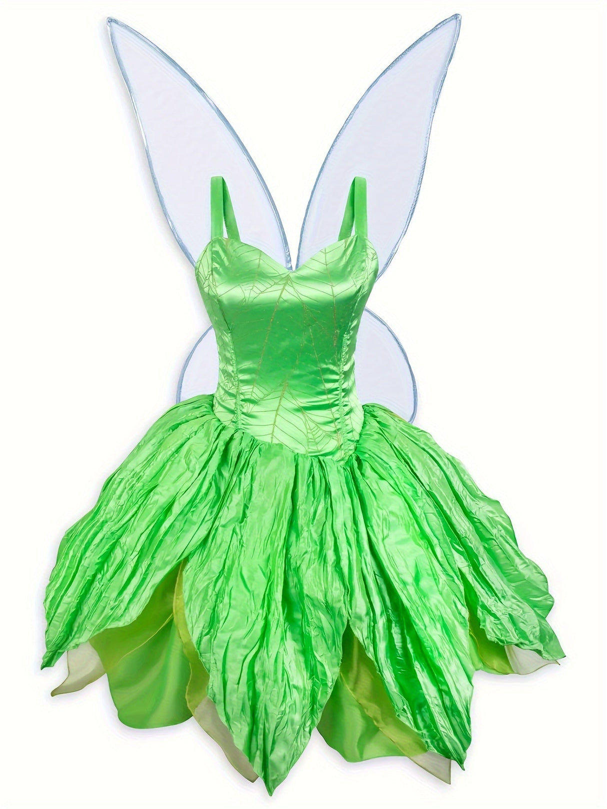 Fairy Mini Dress Layered Tulle Wings Halloween Costume - Detailed view