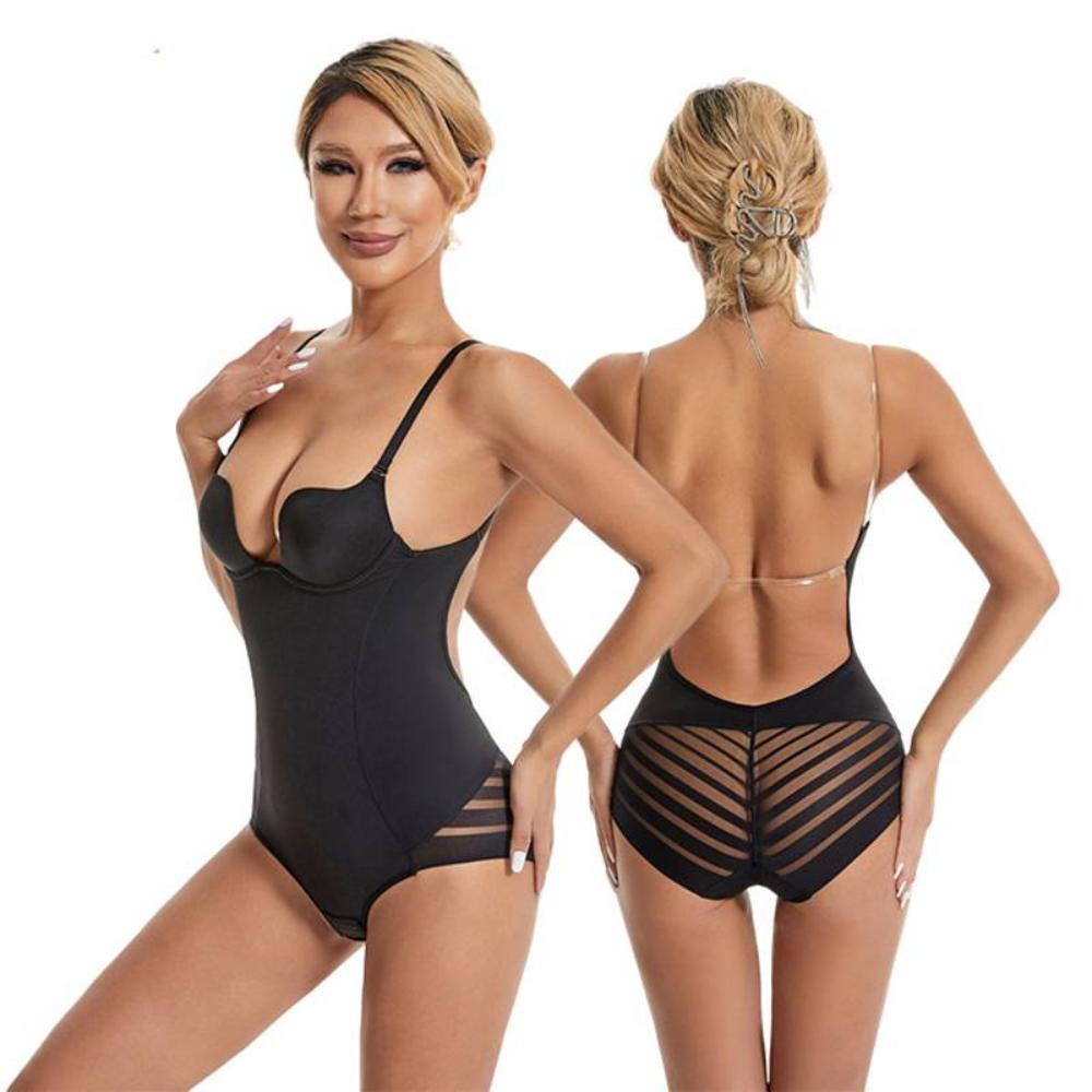 Seamless Shaping Bodysuit  U-Plunge Backless Design With Built-in Bra - Product detail 4