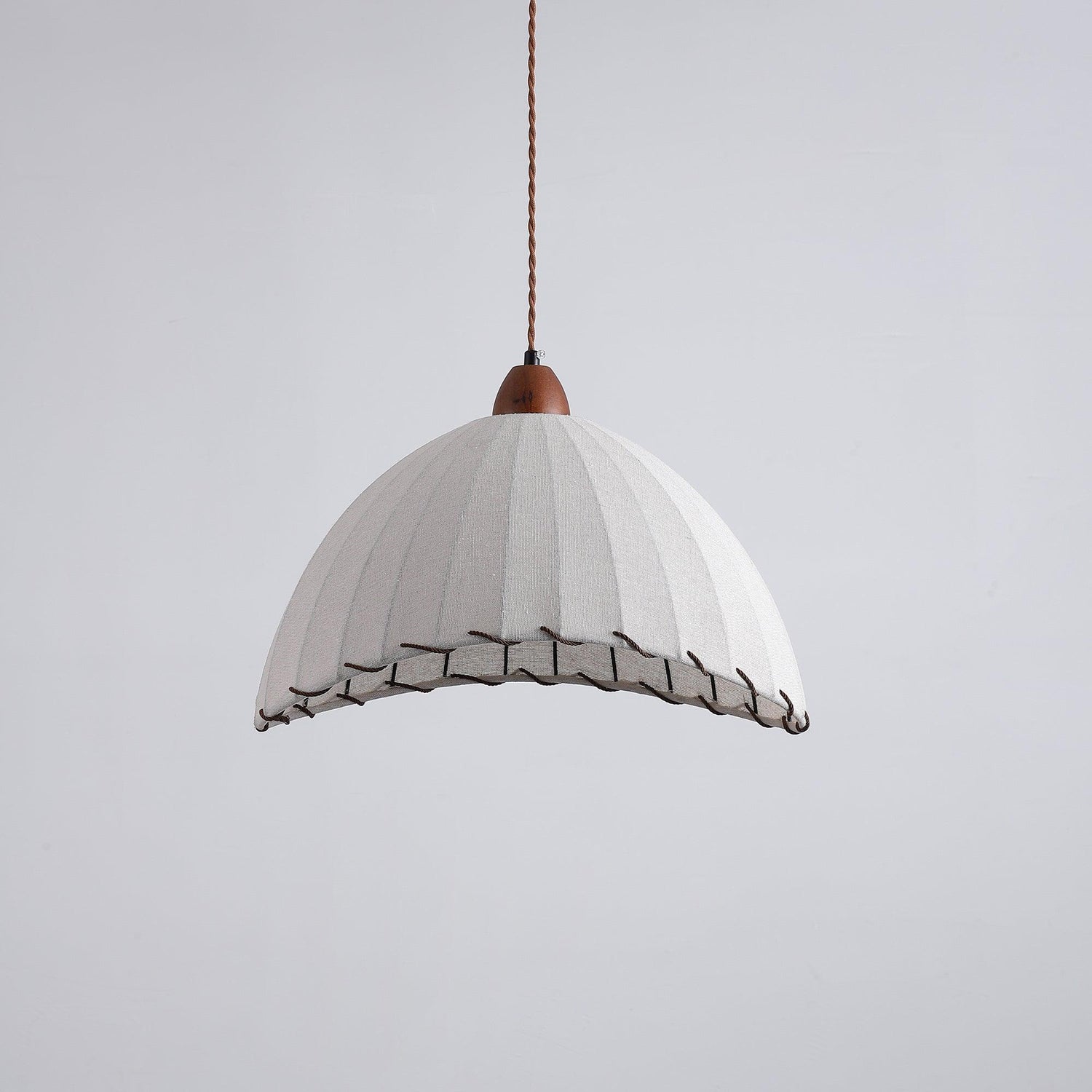 Fabric Pendant Light  Natural Wood Trim Design - Product detail 42