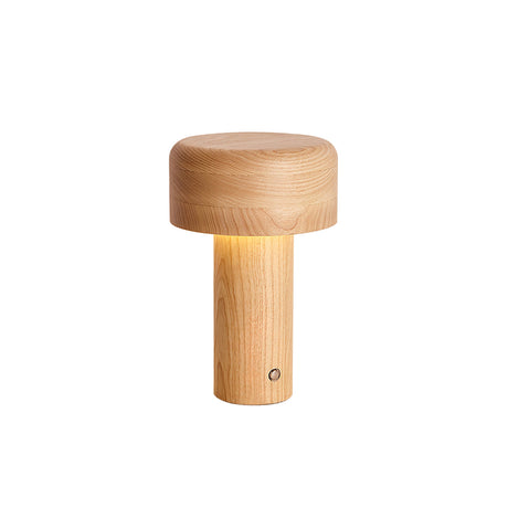 Modern Wooden Table Lamp  Natural Ash Mushroom Design - Product detail 20