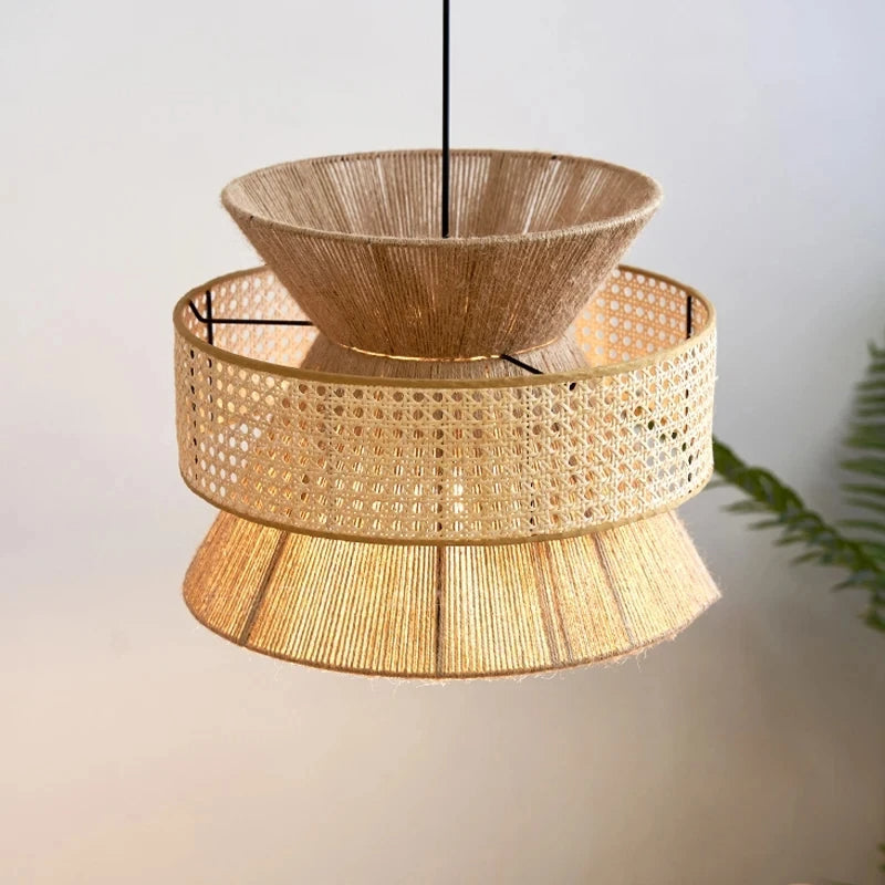 Rattan Pendant Light Natural Woven Cane Design - Product detail 4