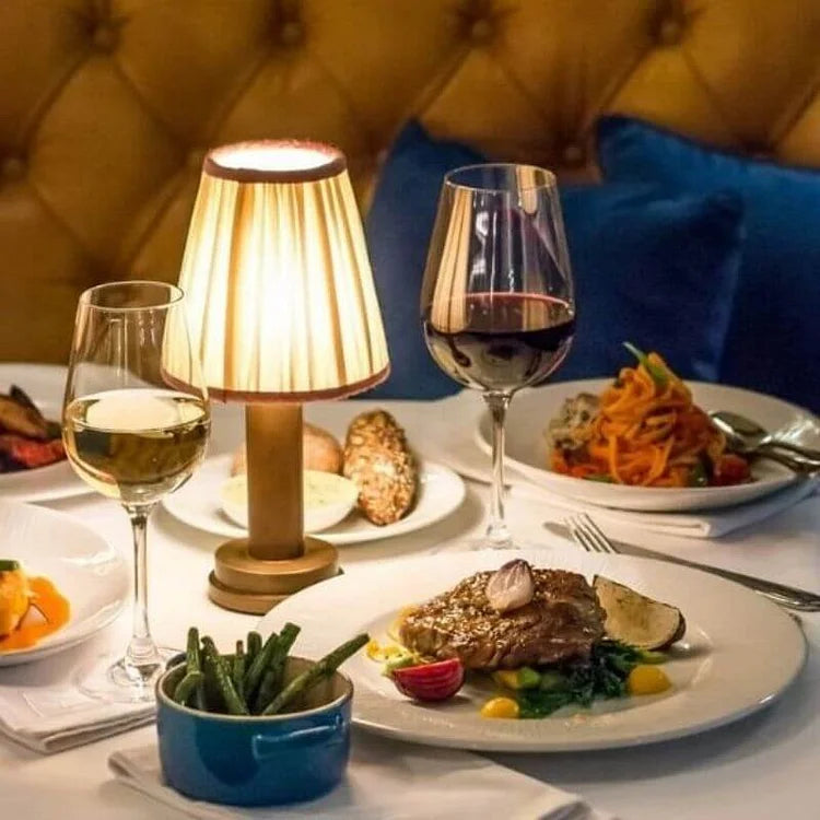 Modern Brass Table Lamp Vintage Style LED Lighting - Product example