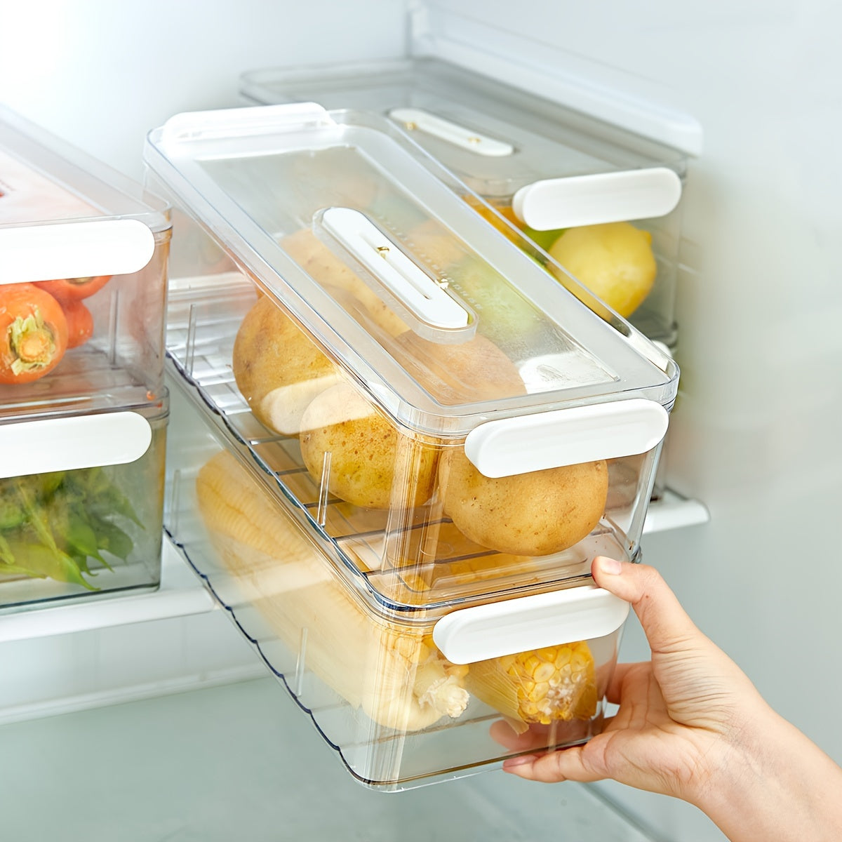 Food Storage Container  Clear PET Organizer With Layer Design - Product detail 7