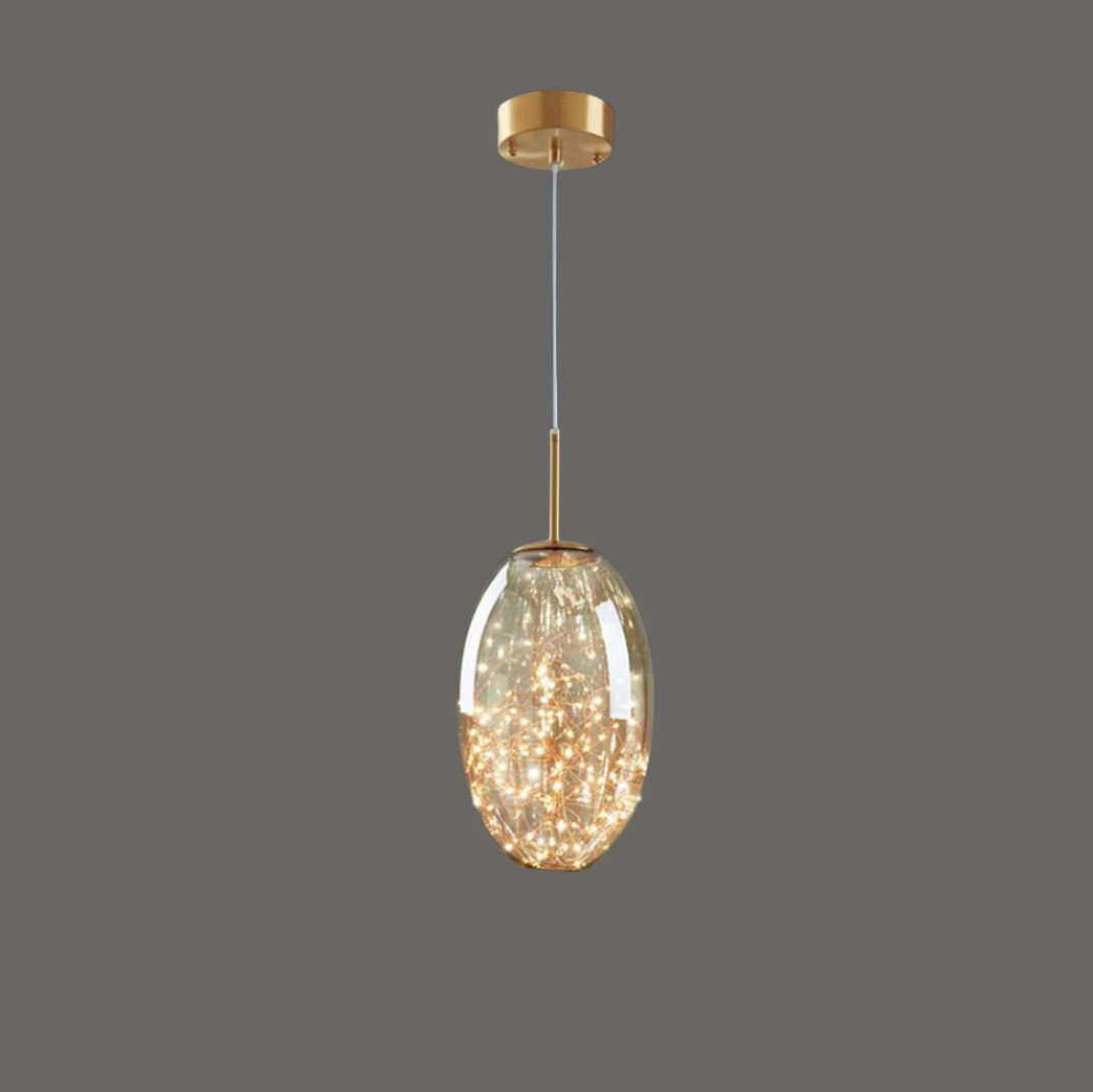 Modern Glass Pendant Light Smoked Grey LED Collection - Product detail 20