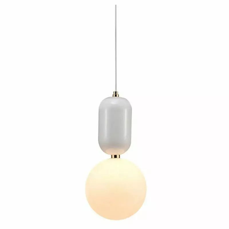Modern Orb Pendant Light Black Metal Glass Sphere Design - Product detail 8