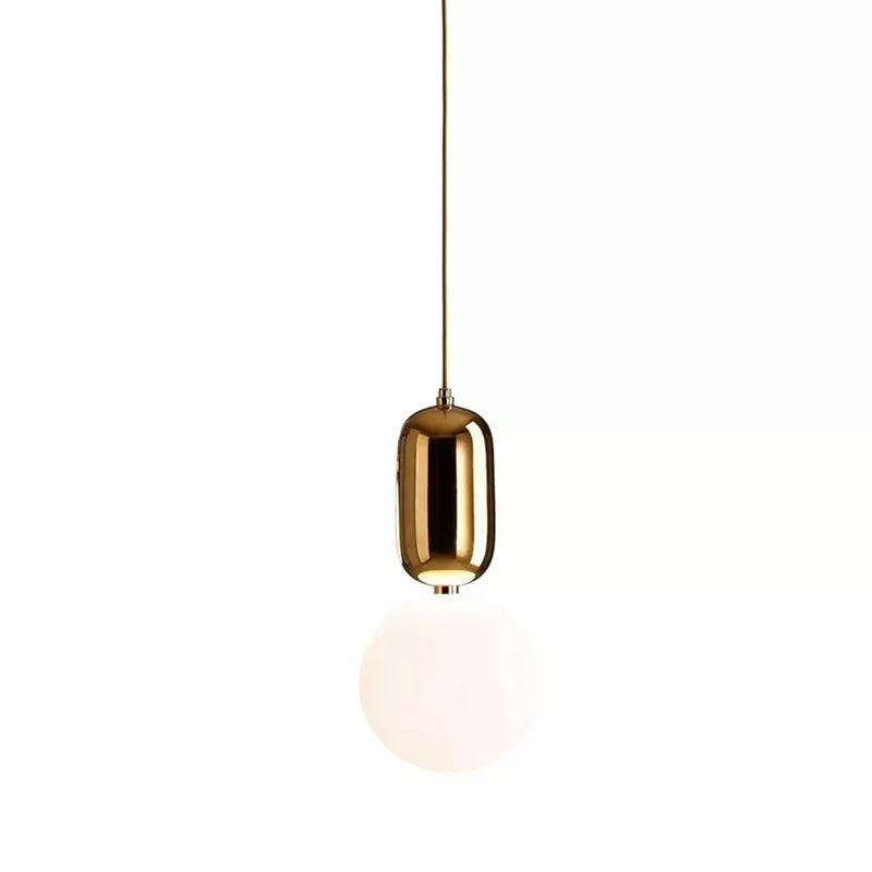 Modern Orb Pendant Light Black Metal Glass Sphere Design - Product detail 9