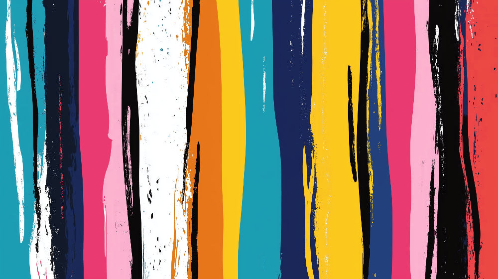 Abstract brushstroke wallpaper design file showing vibrant color stripes pattern