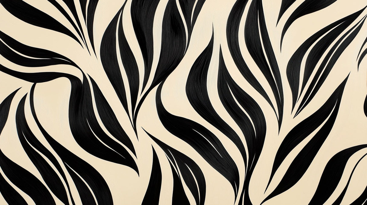 Black and beige curved pattern design file showing fluid abstract shapes