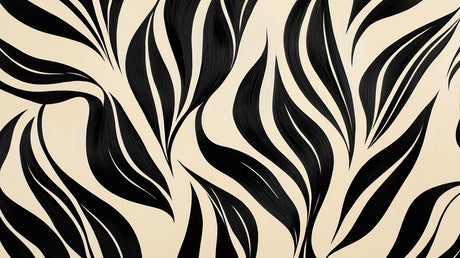 Black and beige curved pattern design file showing fluid abstract shapes