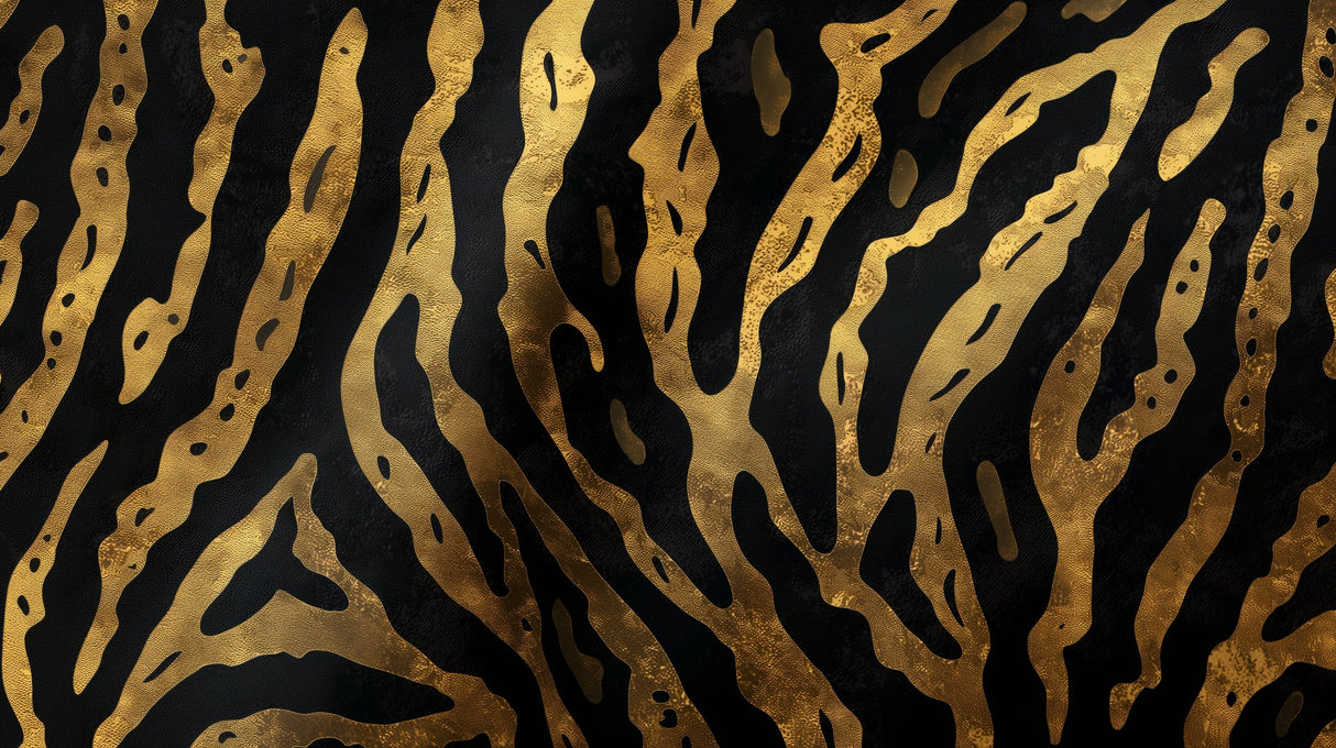 Black and gold abstract luxury wallpaper design file showing flowing metallic pattern details
