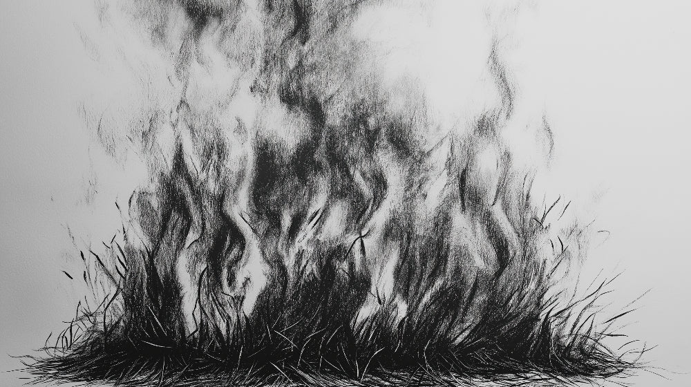 Abstract grass design file showing intricate black and white pattern details