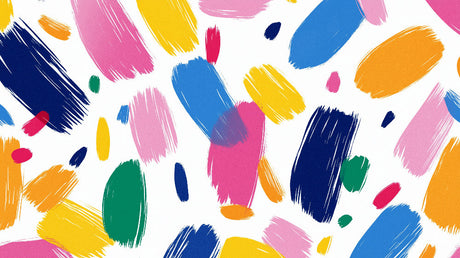 Abstract brushstroke pattern design file showing vibrant color palette and dynamic composition