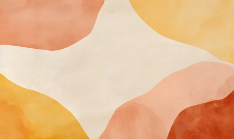 Abstract curved design file showing terracotta and yellow pattern detail