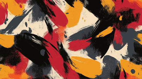 Abstract wallpaper design file showing red and gold brushstroke pattern