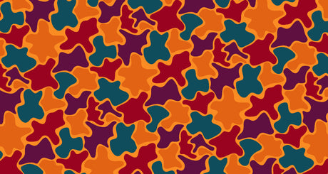 Abstract organic pattern wallpaper design file showing warm tones and flowing shapes