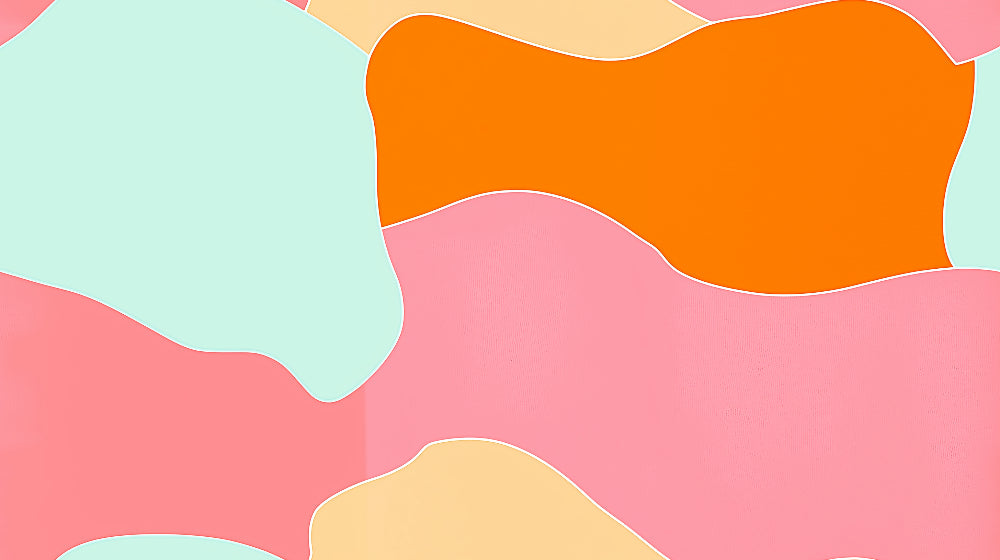 Fluid pastel shapes abstract wallpaper design file showing organic flowing forms and soft color transitions