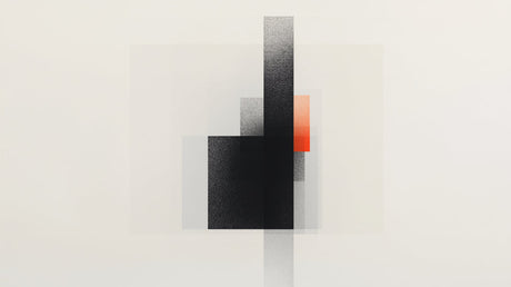 Abstract geometric black and orange wallpaper design file showing pattern detail