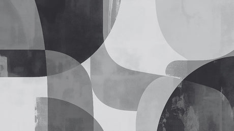 Abstract geometric curves wallpaper design file showing flowing monochrome pattern