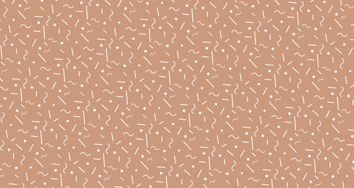Geometric pattern wallpaper design file showing detailed terracotta abstract shapes and curves