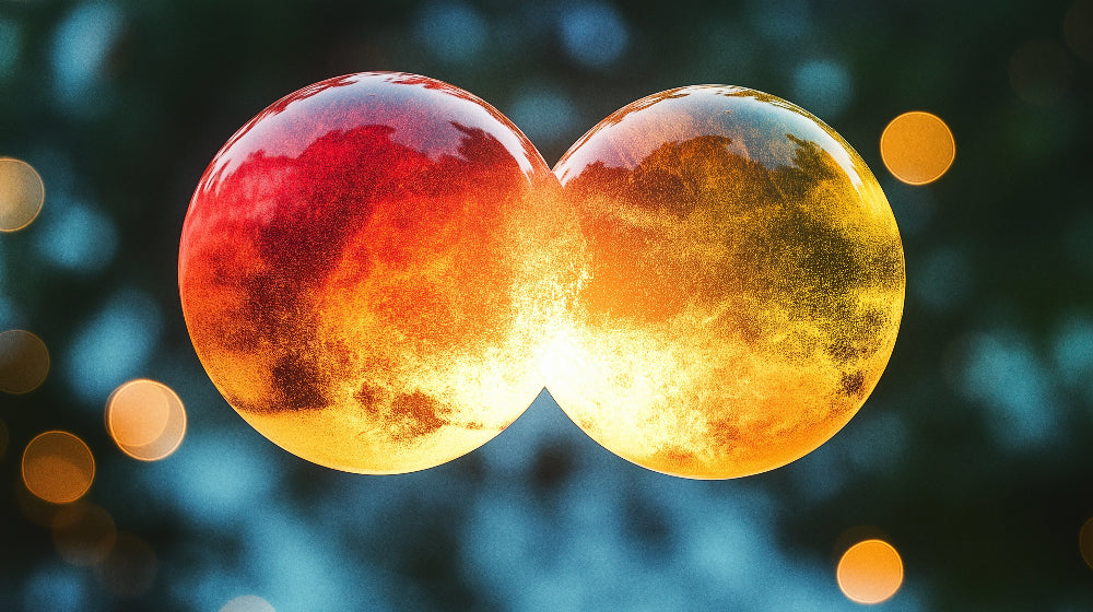 Glowing circular design pattern file showing rich golden and crimson gradients on dark background